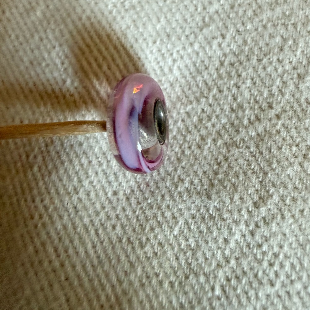 Trollbead pink Glass Bead Charm
